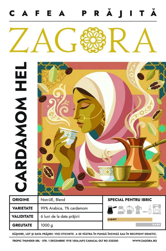 Cardamom Hel - Light Roast - ZAGORA - Prajitorie de Cafea