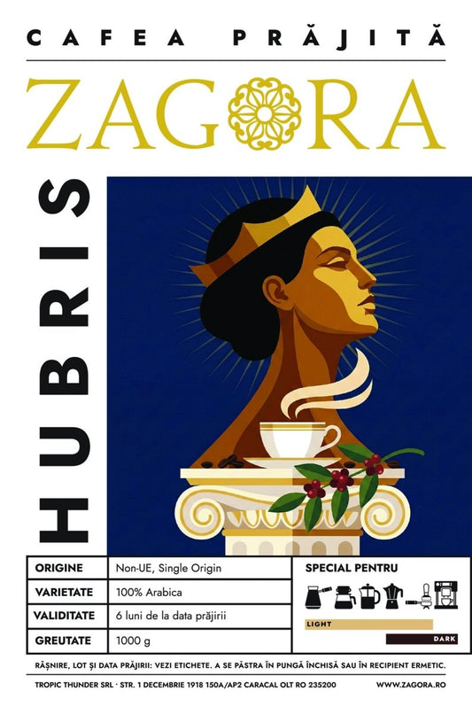 Hubris - Light Roast - ZAGORA - Prajitorie de Cafea