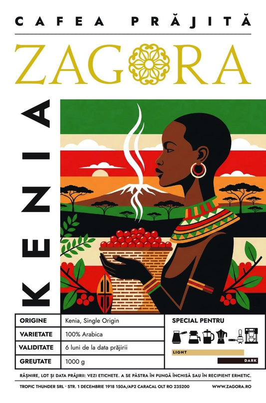Kenia - Light Roast - ZAGORA - Prajitorie de Cafea