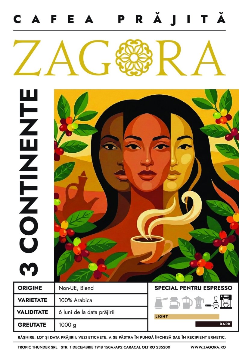 3Continente - Light Roast - ZAGORA - Prajitorie de Cafea