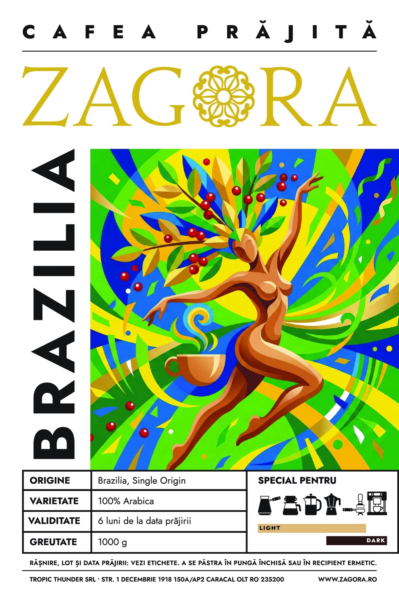 Brazilia - Dark Roast - Eticheta