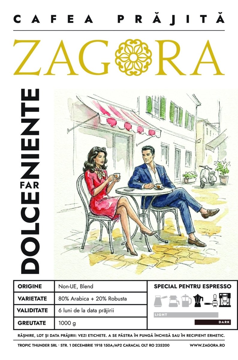 Dolce Far Niente - Dark Roast - ZAGORA - Prajitorie de Cafea